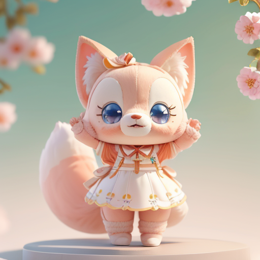 00149-347319555-Fox tail_1.5,thick_tail_1.5,(masterpiece),(best quality),(ultra-detailed), (full body_1.2),_,dress,no hair,big face,chubby,_cute.png